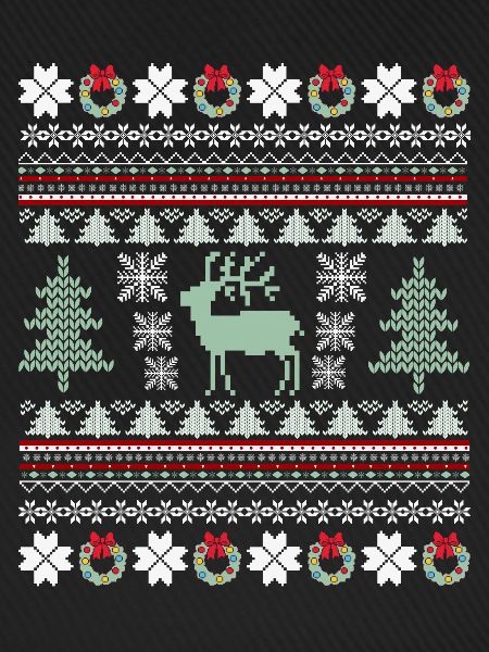 Retro Weihnachtsmuster