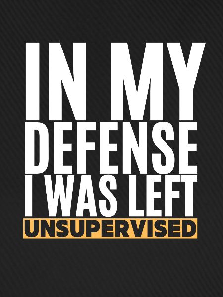 I Was Left Unsupervised