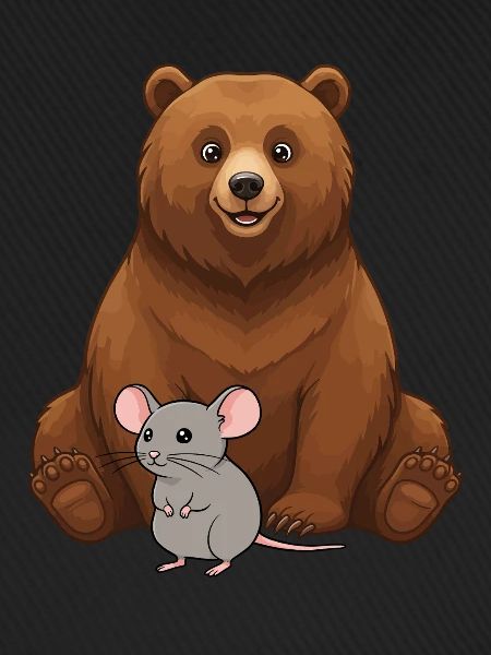 Bär und Maus Beste Freunde