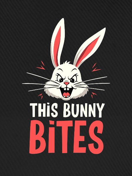 Mürrischer Hase Sarkastisches Tierdesign