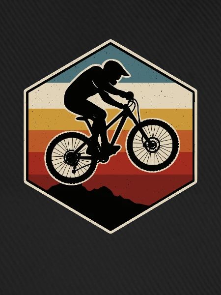 Mountainbike Berge Retro