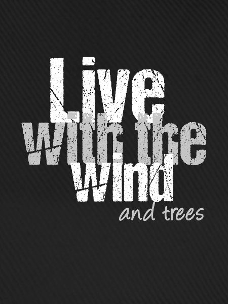Leben mit Wind und Bäumen