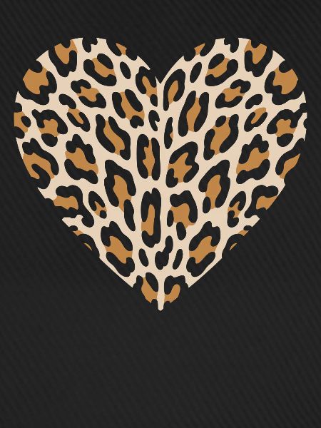 Leopard Herz für Tierliebhaber