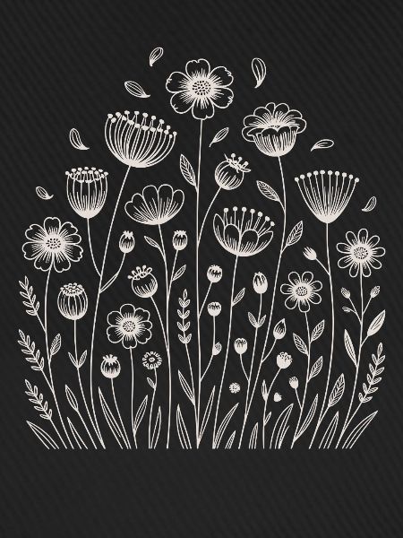 Verspieltes Blumenmuster
