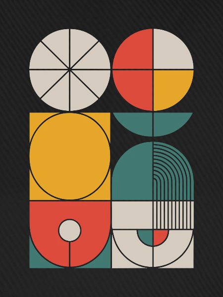 Bauhaus Geometrische Formen Komposition