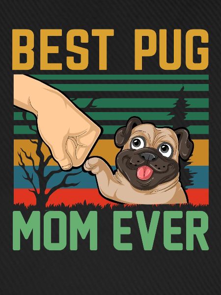 Beste Mopsmutter aller Zeiten Retro