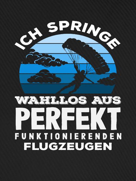 Fallschirmspringer Adrenalinjunkie Perfekt