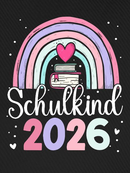 Schulkind 2026 Regenbogen