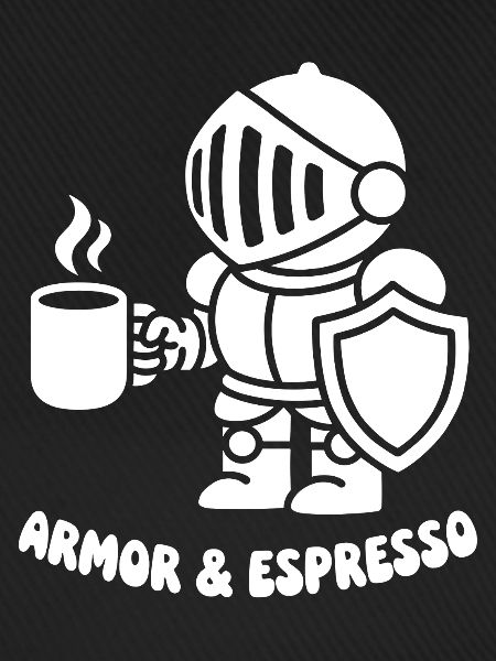 Ritter Rüstung Espresso Motiv