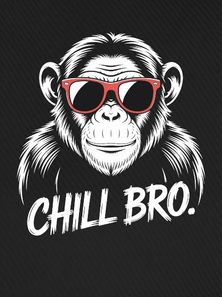 Chill Bro Affe Mit Sonnenbrille