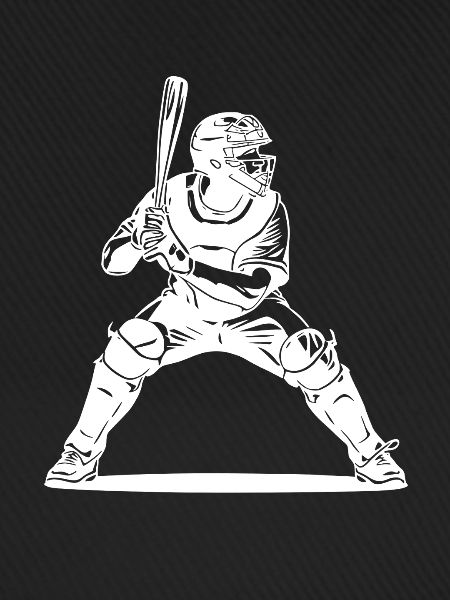 Kunstwerke von Baseballspielern