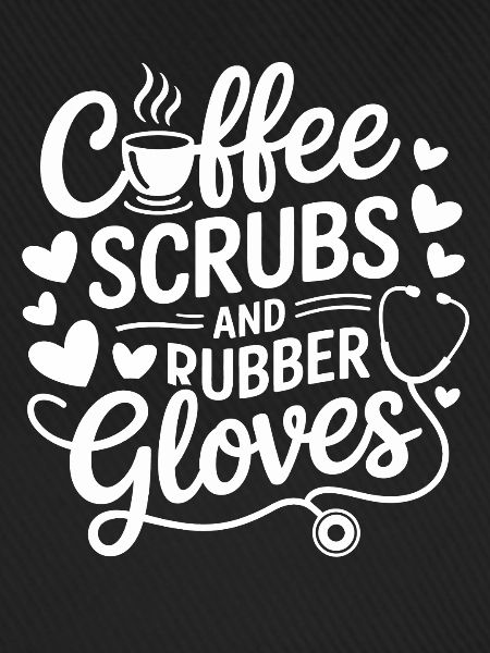 Kaffee Scrubs Gummihandschuhe