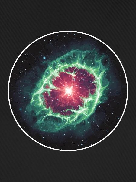 Astronomische Weltraum-Nebelschale