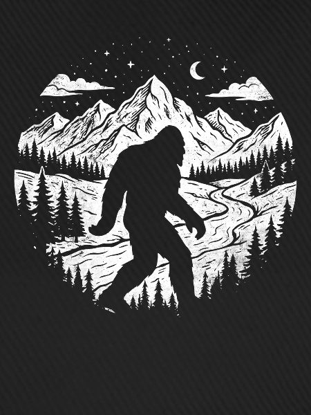 Bigfoot Forest Night Sasquatch