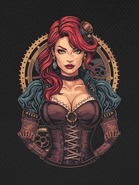 Steam Punk Schöne Frauen Steampunk