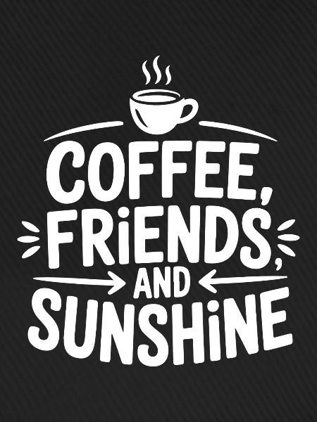 Kaffee, Freunde und Sonnenschein