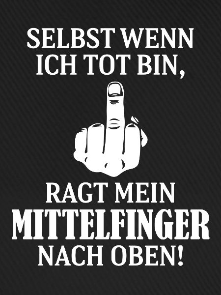 Savage German Middle Finger Slogan Graphic