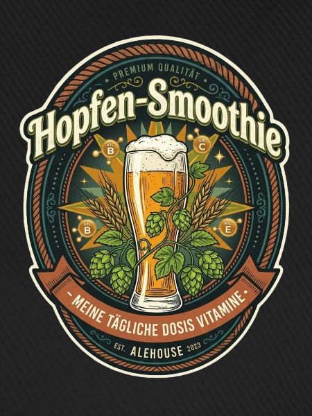 Hopfen-Smoothie Etikett