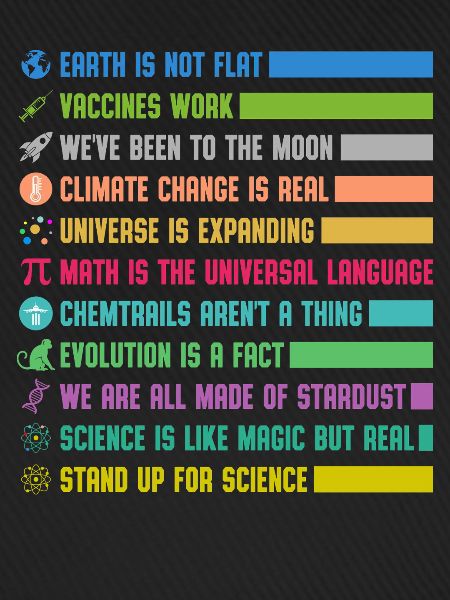 Bunte Wissenschafts Statements