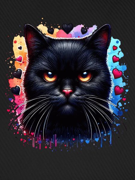 Schwarze Katze