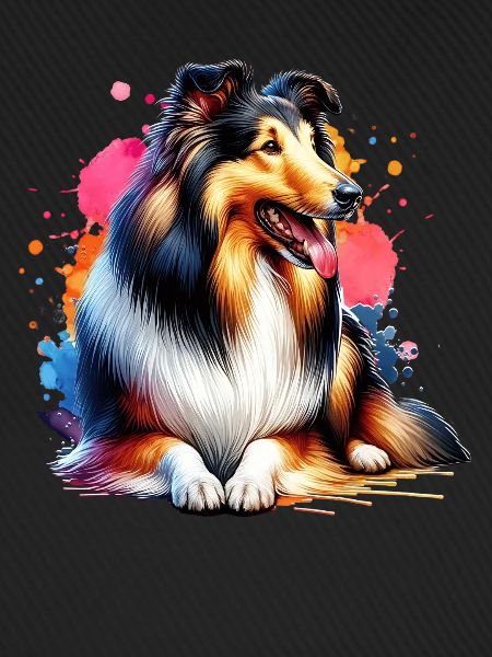 Langhaar Collie Geschenk