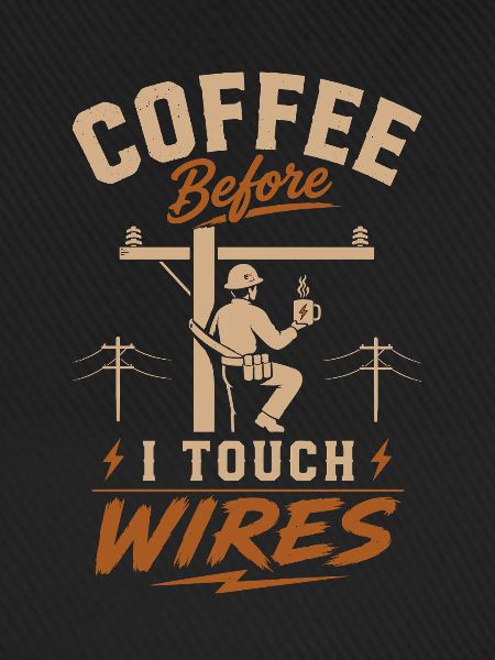 Kaffee Bevor Ich Kabel Anfasse