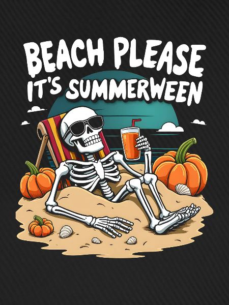 Beach Please Summerween Halloween