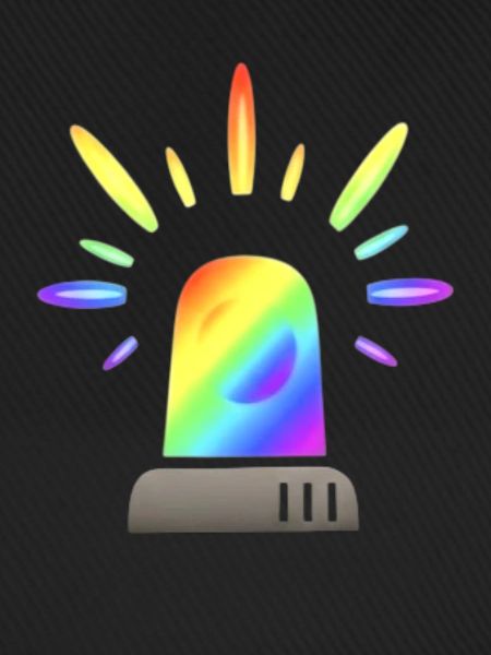 Regenbogen Sirene Warnleuchte