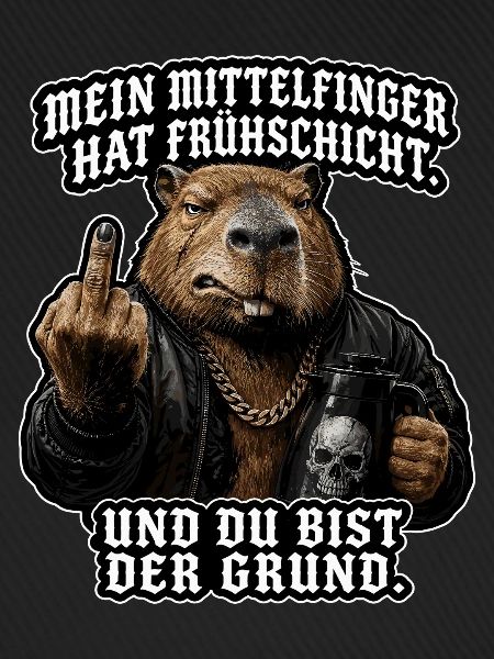 Mittelfinger mit Frühschicht