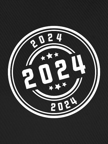 2024 Jahr Stempel
