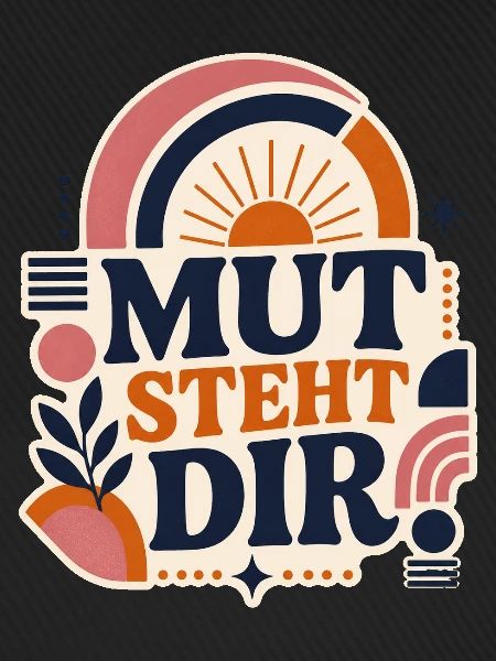 Mut steht dir – Positives Statement