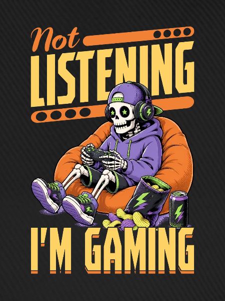 Skeleton Gamer Gaming Halloween