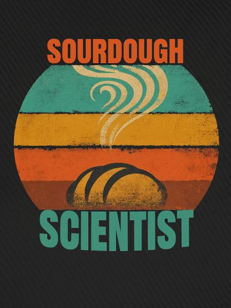 Sourdough Scientist Retro Badge