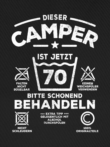 Camper | 70 Jahre - Schonend behandeln