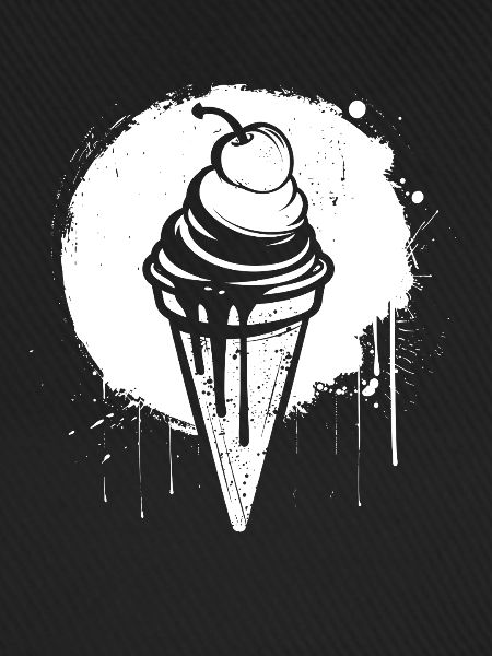 Eis Farbklecks