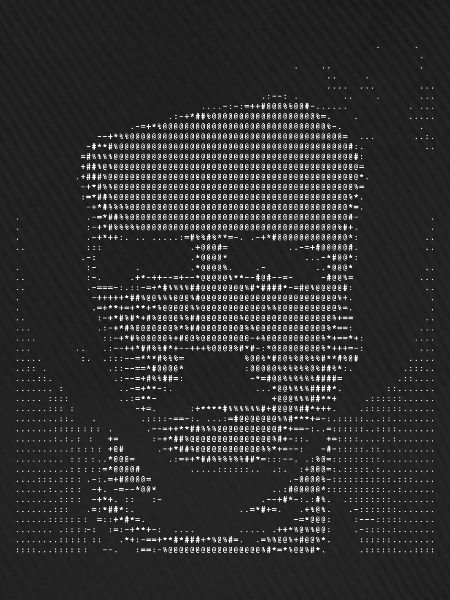 Edgar Allan Poe ASCII-Porträt