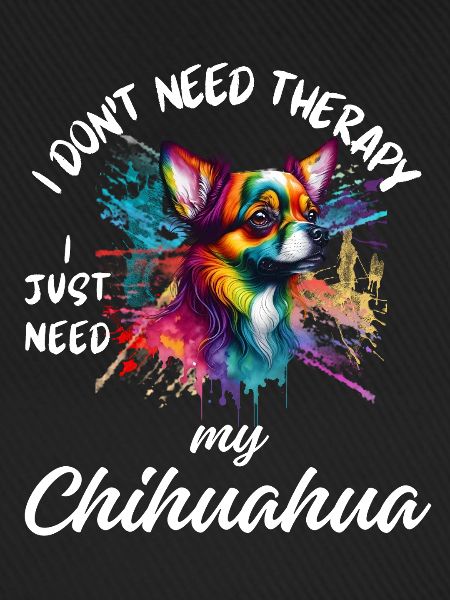 Bunter Regenbogenspritzer Chihuahua