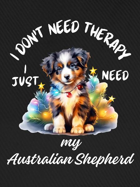 Weihnachts-Australian Shepherd-Welpe