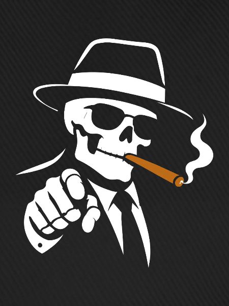 Skelettrauchende Zigarre