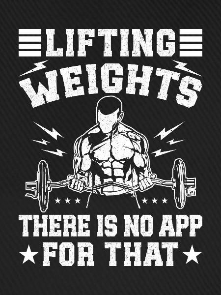 Powerlifting Bodybuilder Lifting Weights No App