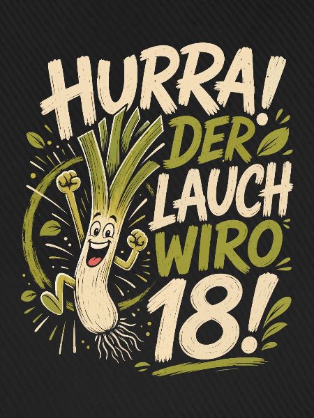 Hurra der Lauch wird 18 Jahre