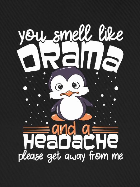 Drama Kopfschmerz Pinguin Tee