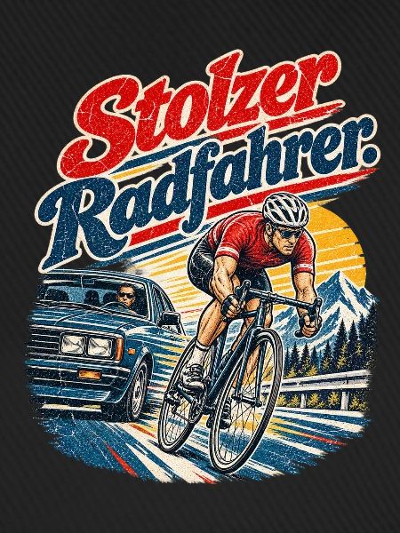 Stolzer Radfahrer Geschenkidee