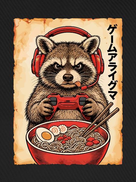 Gamer, Gaming, Japanische, Zocker, Capybara, Ramen
