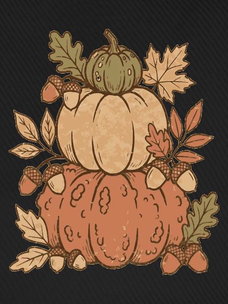 Herbst-Pumpkin-Komposition