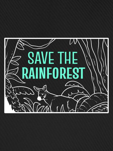 Save The Rainforest Öko-Aktivist