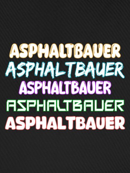 Asphaltbauer als Job