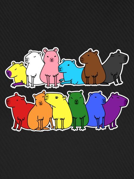 Pride Progress Flagge Capybara Gleichberechtigung