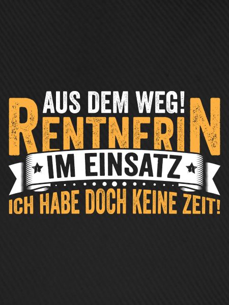 Rentnerin im Einsatz