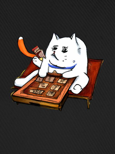 Cats Playing Mahjong